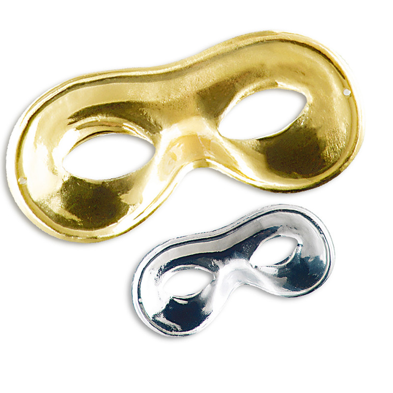 Sada 3 zlatých a 2 stříbrných škrabošek